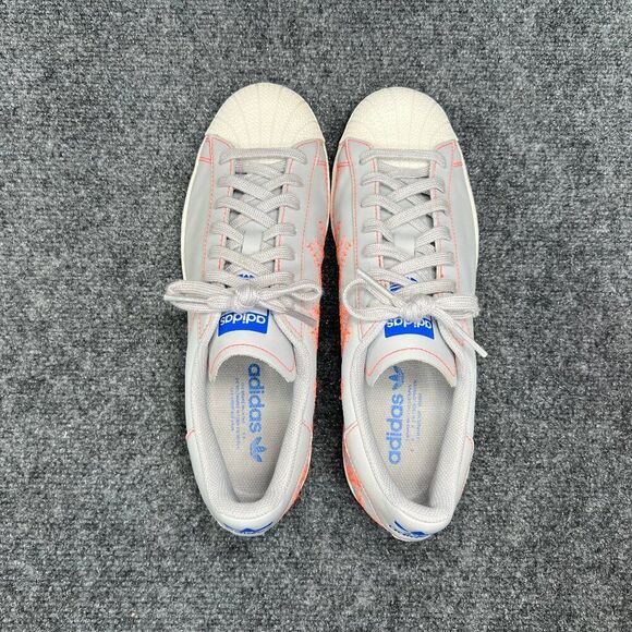 Adidas Superstar Pure Sneakers Men's 10‎ Grey Chalk Embroidered Katakana Shoes - Picture 10 of 13